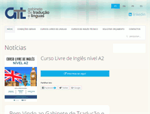 Tablet Screenshot of gabtraducao.grupolusofona.pt